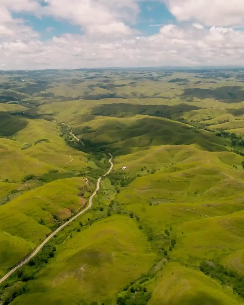 Rolling hills of Tanau in the morning light, Sumba
